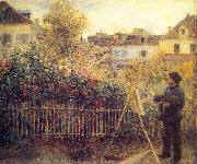 Monet painting in his Garten in Argenteuil Auguste renoir